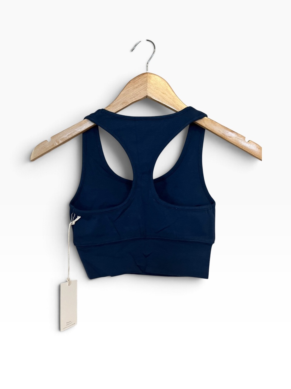Z Supply Navy Sia Cropped Tank Bra XS NWT Scoop Neck Casual Boho Lounge